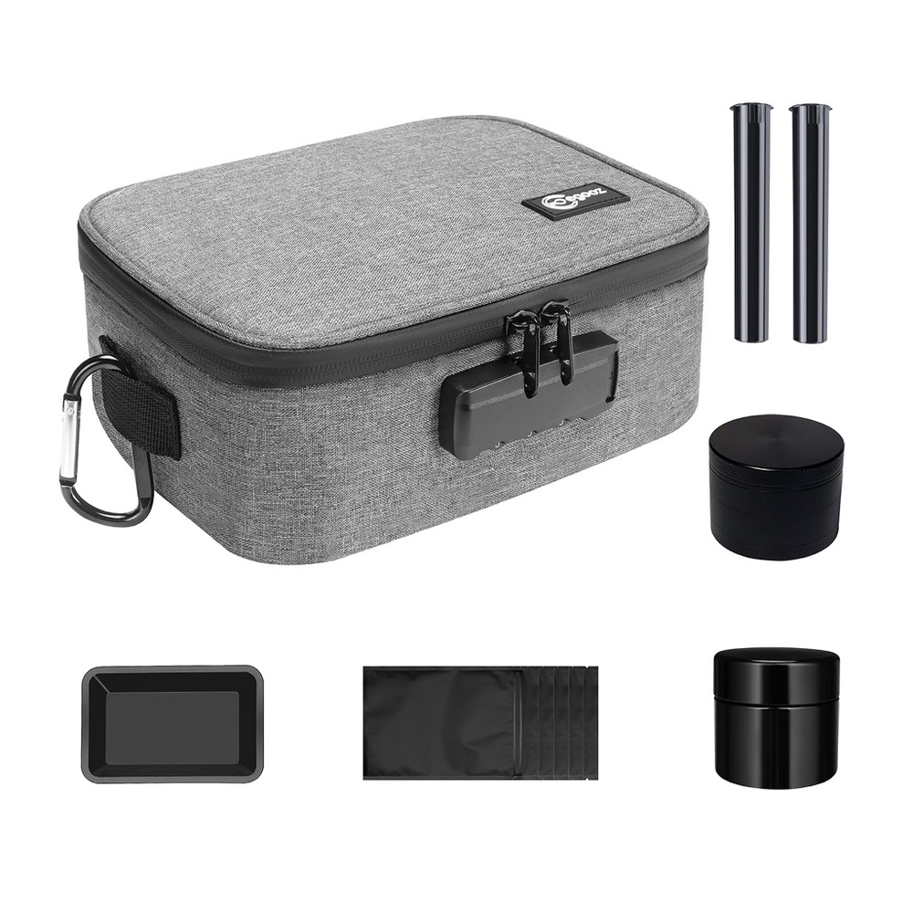NEW Smell Proof “Herb” Bag with Combination Lock
Metal Grinder, Metal plate